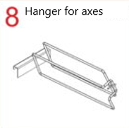 Hanger for axes