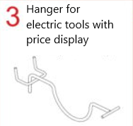 Hanger for electric tools with price display