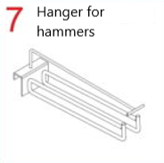 Hanger for hammers