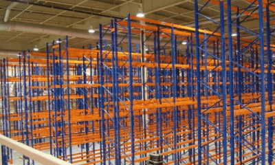 High storage racks for pallets