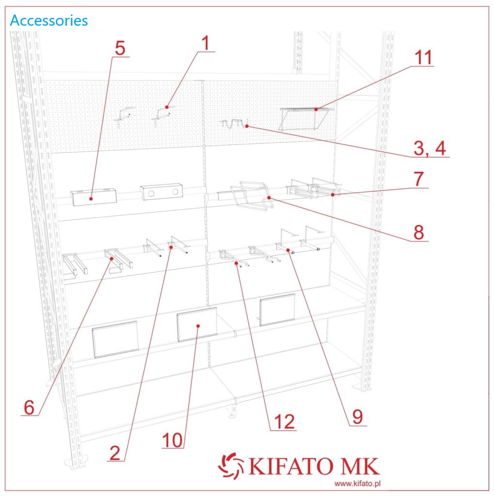 Integrated racks - accesories