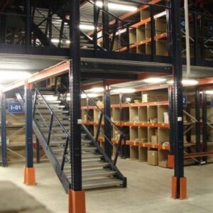 Pallet storage mezzanine