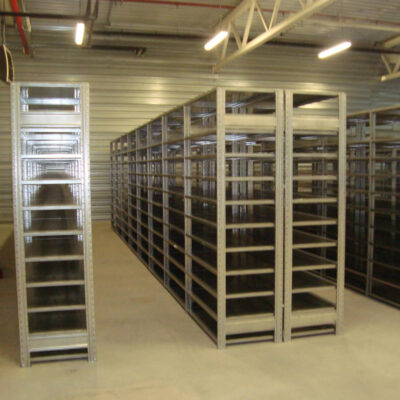 Shelf racks with multiple shelves levels