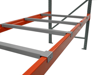 Crossbeams for the storage of pallets for warehouse racks